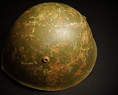 WK2 Stahlhelm Italten Model, Stempel, Tropenfarben