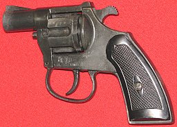 Melcher Schreckschuss- Revolver, ein Melcher ME 70 G mit der frühen PTB 5-70B in Kal. 6mm Flobert-Kn