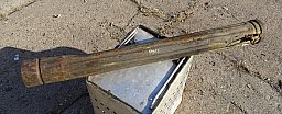 PAK 40 - MUNITIONSBEHÄLTER für PANZERGRANATE PATRONE. Orig. WEHRMACHT. Schlammfund !