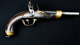Französische Steinschlosspistole Modell 1822 – Manufacture Royale de Maubeuge – datiert 1826