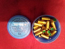 1x eine Dose Knall Patronen Kaliber 9mm knall,vin Dynamit nobel.