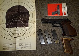 top gepflegte Pistole H&K "P9S Sport" 9mmPara mit Nill Formgriff, Heckler&Koch. EU wide