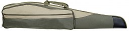 Gewehrtasche Oliv / Hellgrün m. 2 Taschen u. Kunstlederbesatz *NEU*