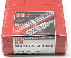 1x HORNADY 3-Die-Set FL Matrizensatz S-II Custom Grade #546580 Full Length .50 ACTION EXPRESS 50 AE