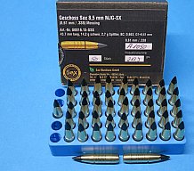 47 Messingjagdgeschosse SAX: MJG-SX, Kaliber .338", 8,5mm, 14,2 Gramm, 2,7 g Splitter
