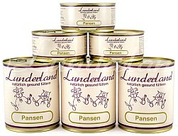 1 x 800g Lunderland PANSEN Hundefutter in der Dose 100% Rinderpansen | Hund BARF