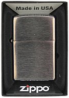 Original ZIPPO Benzinfeuerzeug "ZIPPO" made in USA Benzin Sturmfeuerzeug Chrom gebürstet NEU!
