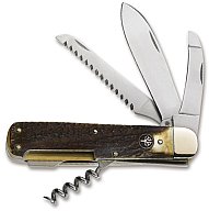 "DAS JAGDMESSER" von BÖKER QUADRO CPM | Hirschhorn Schalen Säge 8,2cm Klinge + Aufbruchklinge -63HRC