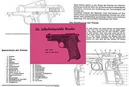 Nachdruck deutsche Bedienungsanleitung Pistole Beretta Mod. 34 im Cal. 7,65 und 9 mm