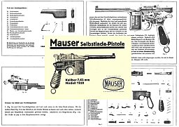 Nachdruck Bedienungsanleitung MAUSER C96 Modell 1930