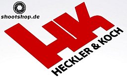 Auto-Aufkleber Heckler & Koch / Vinyl HK (weiss oder schwarz)