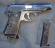 Walther PP Zella-Mehlis Stempel, SA/DA Großkaliber Pistole GK Pistole 7,65x17 mm Browning