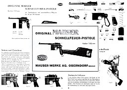 Nachdruck Bedienungsanleitung Mauser C96 Reihenfeuer