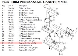 RCBS 9409 SCREW / Schraube 8-32 x 1/8 #09409 > Feststell / Sicherungsschraube Trimmer PRO 90357 ...