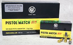 RWS Pistol Match SR .22 l.r. 40gr. 2,6g 50 Stück 2137799