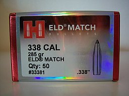 50 St.Hornady Geschosse .338 (.338Dia.)-285-ELD-MATCH-#33381