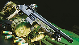 AT Venom Kit für Mossberg 590 18" Lauf, MultiCam mit 10-Schuss Trommelmagazin und Schaft
