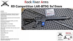 RRA AR15 R9 Competition AR-BT9G 9mm Luger Kein Schmeisser, Hera Windham, OA
