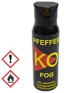 100ml Hochw. Pfefferspray K.O. FOG Sprühnebel – 11 % OC / 2,5 Mio. Scoville v. Ballistol - Abwehr