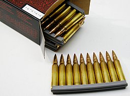 50 Schuss GECO SWISS .223 Rem. 63gr 4,1g Vollmantel Munition Patronen a. Ladestreifen 5,56 Schweizer
