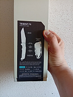 SOG TRIDENT FX, BLACKOUT, STRAIGHT EDGE, Feststehendes Messer