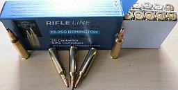 Munition PPU 22-250 rem TM