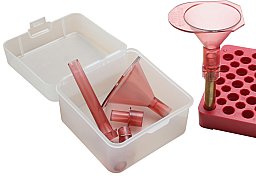 MTM Uni Powder Funnel Kit Universal Pulverfülltrichter Set .17 - .50 Kaliber 2 Trichter + 5 Adapter