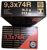 40 Geco Patronen in 9,3x74 R TMR 16,5g 1 LOS