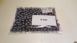 1 Kilo Stahlkugeln 9mm 333st.