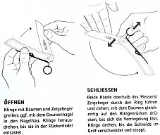 Taschenmesser, Windmühlenmesser, Olivenholz, Holster