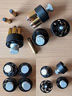 4 Speedloader HKS Mod. M3 / MK3-A, 6 Rds. .38/.357 - für Medium Size von Colt & Ruger ab 10,00 €/St.
