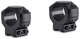 HAWKE Taktische Ringmontage 1Paar: 1Zoll 25,4mm für 9-11mm Schiene Bauhöhe Mittel > 3xTorx Sicherung