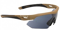 Schießbrille / Schutzbrille Swiss Eye® Nighthawk m. 3 Gläser - Coyote / Beige
