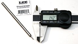 LEE UNDERSIZED Decapping Pin #91893 Zündhütchenausstoßer-Stift KLEIN 0.055'' 1,4MM für Nontox Zünder