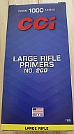 1000St.CCI Boxer - Zündhütchen - LARGE Rifle - #No.200