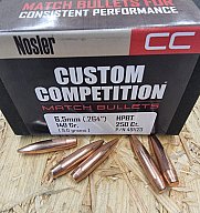 6,5mm/140grs HPBT Nosler No: 49823 Competition Geschosse 250 stk