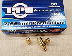 7,65mm Parabellum/93grs A-549 PPU FMJ 50 Stk.