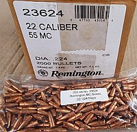 .22/.224/55grs. FMJBT Remington Geschosse 250 stk Angebot!!#23624#