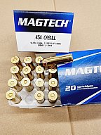 .454 Casull 260grs Magtech SJSP-Flat 100 Stk. #454A #