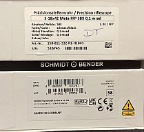 Schmidt & Bender 3-18x42 Meta FFP SBX 0,1 MRAD, CCW, DT23 LT/ ST ZC LT für 2799,-- nur 1x mit DT mög
