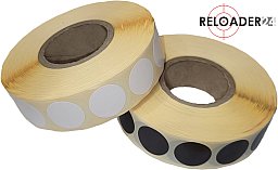 2.000 Schusspflaster ø 20mm WEISS / WEIß oder SCHWARZ, 2000er Rolle