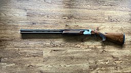 Brenner BF18 White – Bockdoppelflinte 12/76 – 71 cm – ca. 100 Schuss – Koffer & Zubehör