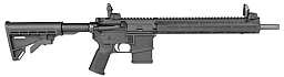 TIPPMANN M4-22 ELITE-GS .22 LR 16"/40,6CM SCHWARZ