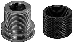Schalldämpfer Adapter mit Inbuseinsatz, M12x1,M13x1,M14x1,M15x1,M16x1,M17x1,1/2x20",1/2x28",5/8x24"