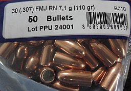 Geschosse PPU .307 / .30 110gr VM carbine