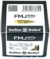 50 Stück S&B | Sellier&Bellot Geschosse #2909 | 7,62* .303 Brit, Dia .311 7,92 -180grs / 11,66g FMJ