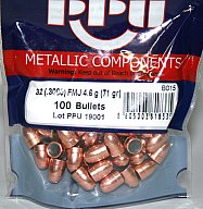 100 Stück PPU | PrviPartizan Kurzwaffen Geschosse #B-015 | CAL32 .3080 - 71grs / 4,6g FMJ (.32 ACP)