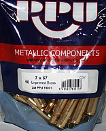 50 Stück > NEUE PPU / PrviPartizan Langwaffenhülsen 7x57 / 7 x 57 Boxerzündung Unprimed Brass #C051