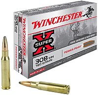 Winchester .308 Win. SUPER X Power-Point Teilmantel 11.66g/180grs.