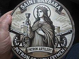 die heilige BARBARA hier als Kopie rund 20 cm !!!versandkostenfrei !!!